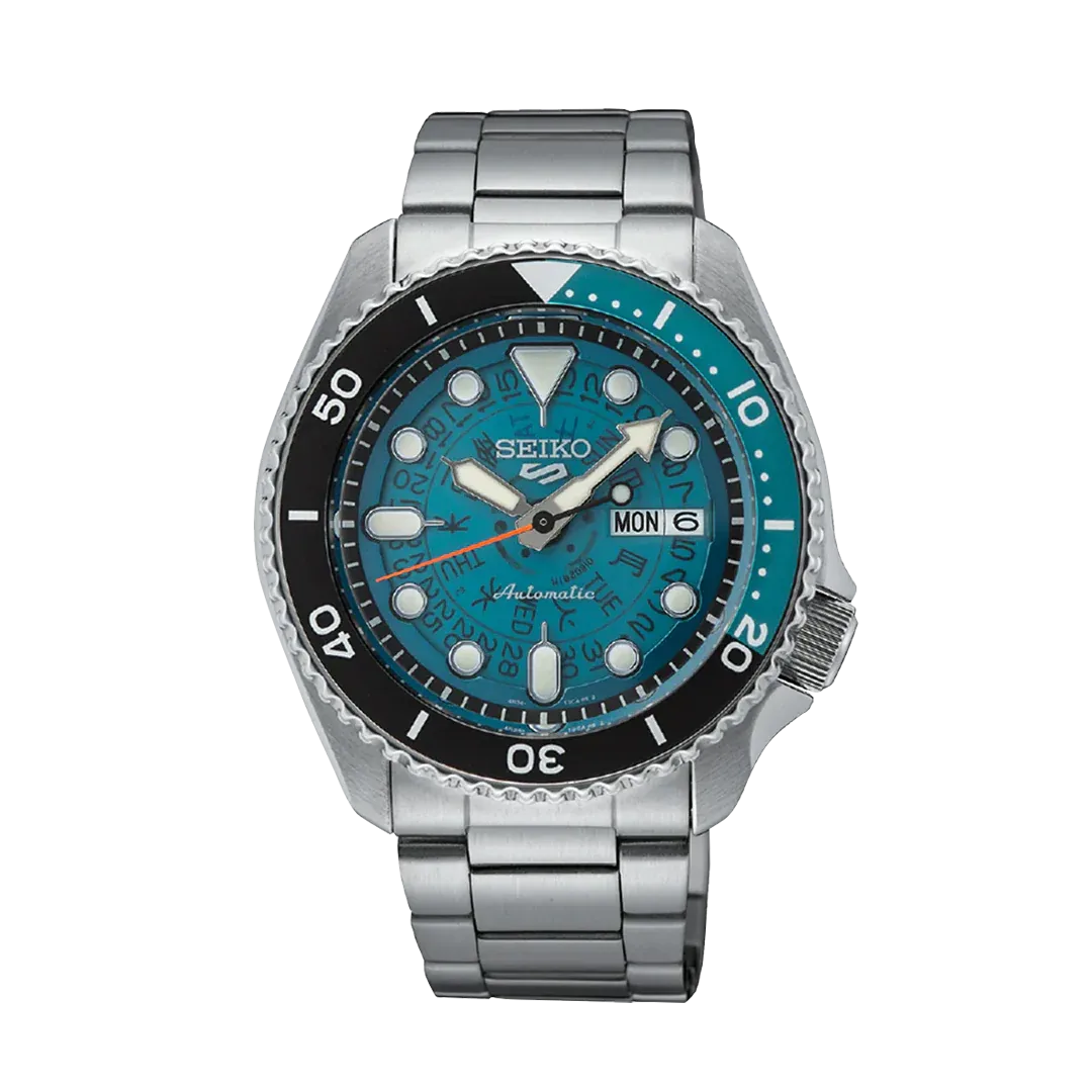 Seiko 5 Sports SRPJ45K1 Blue Skeleton Dial