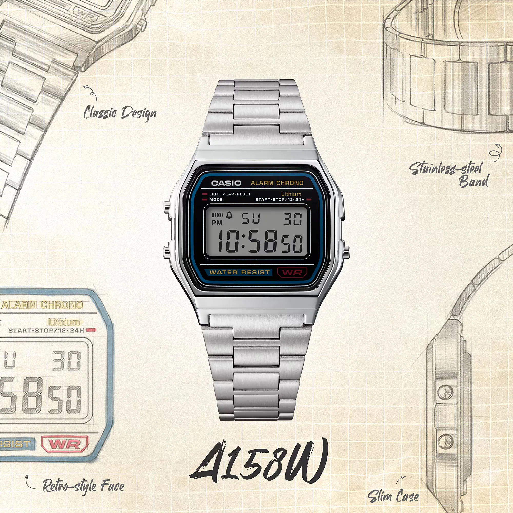 Casio Vintage A-158WA-1Q