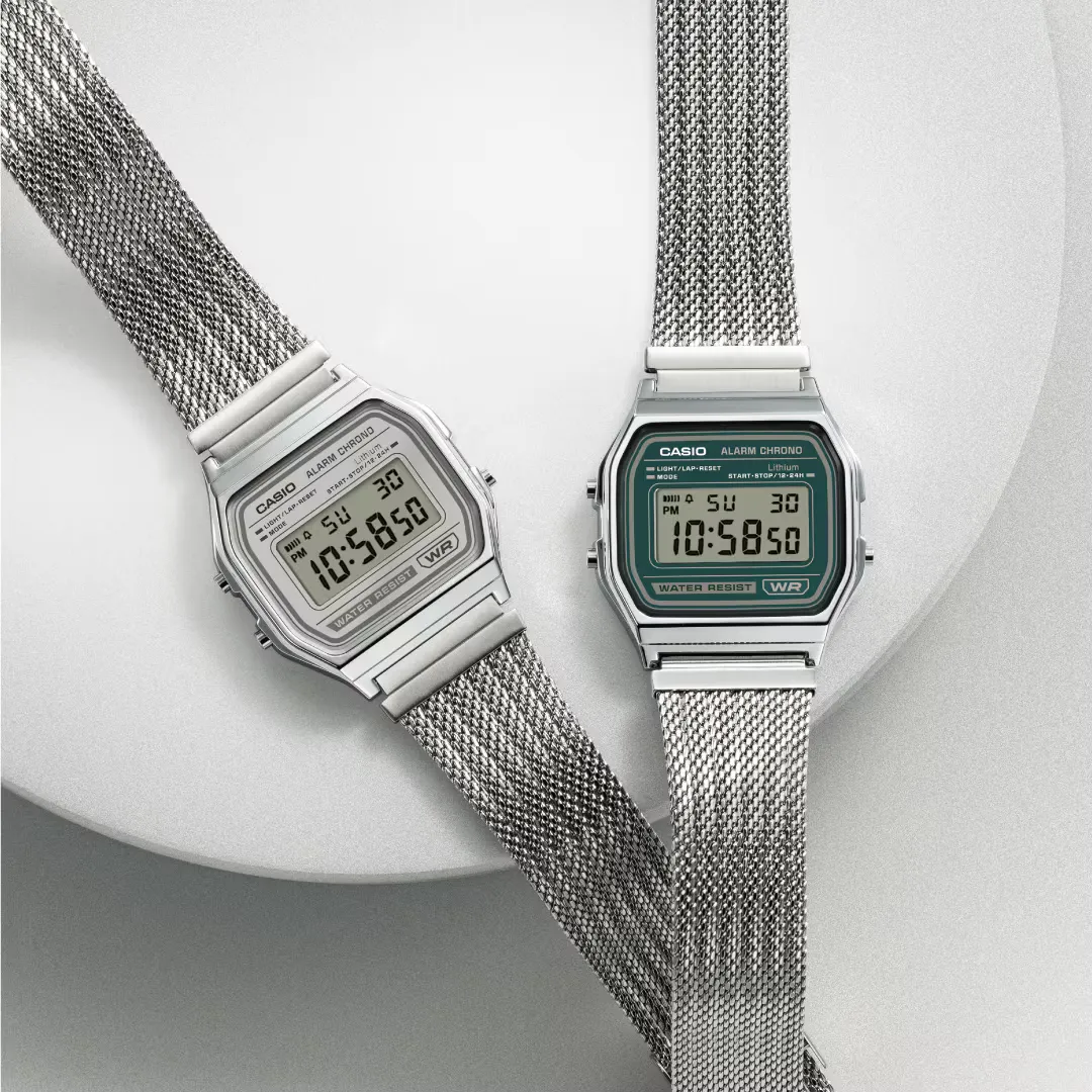 Casio Vintage A158WEM-3DF Mesh Band