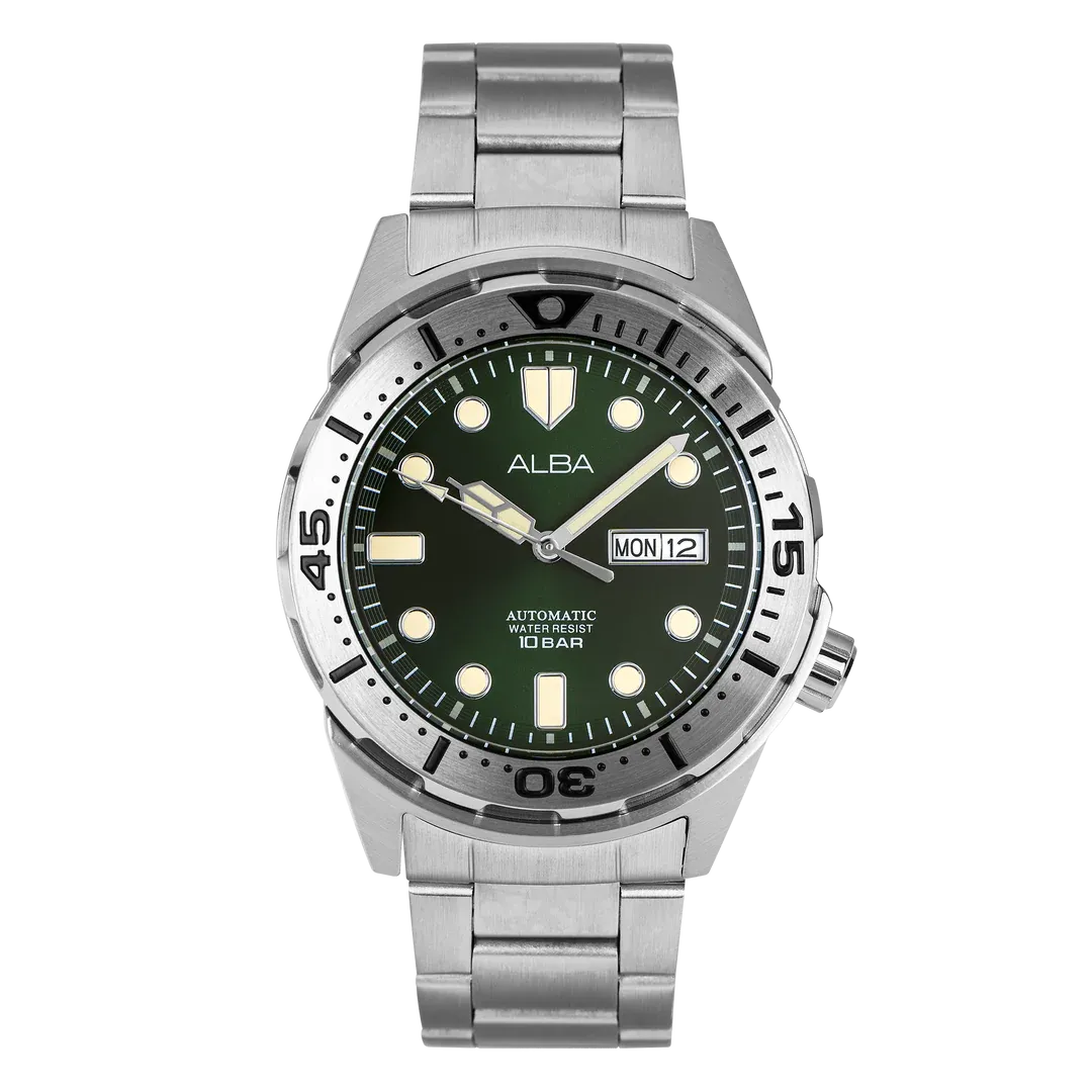 Alba AL4371X1 Green Diver Automatic